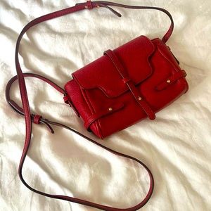 Free People Vegan Leather Crossbody - Red